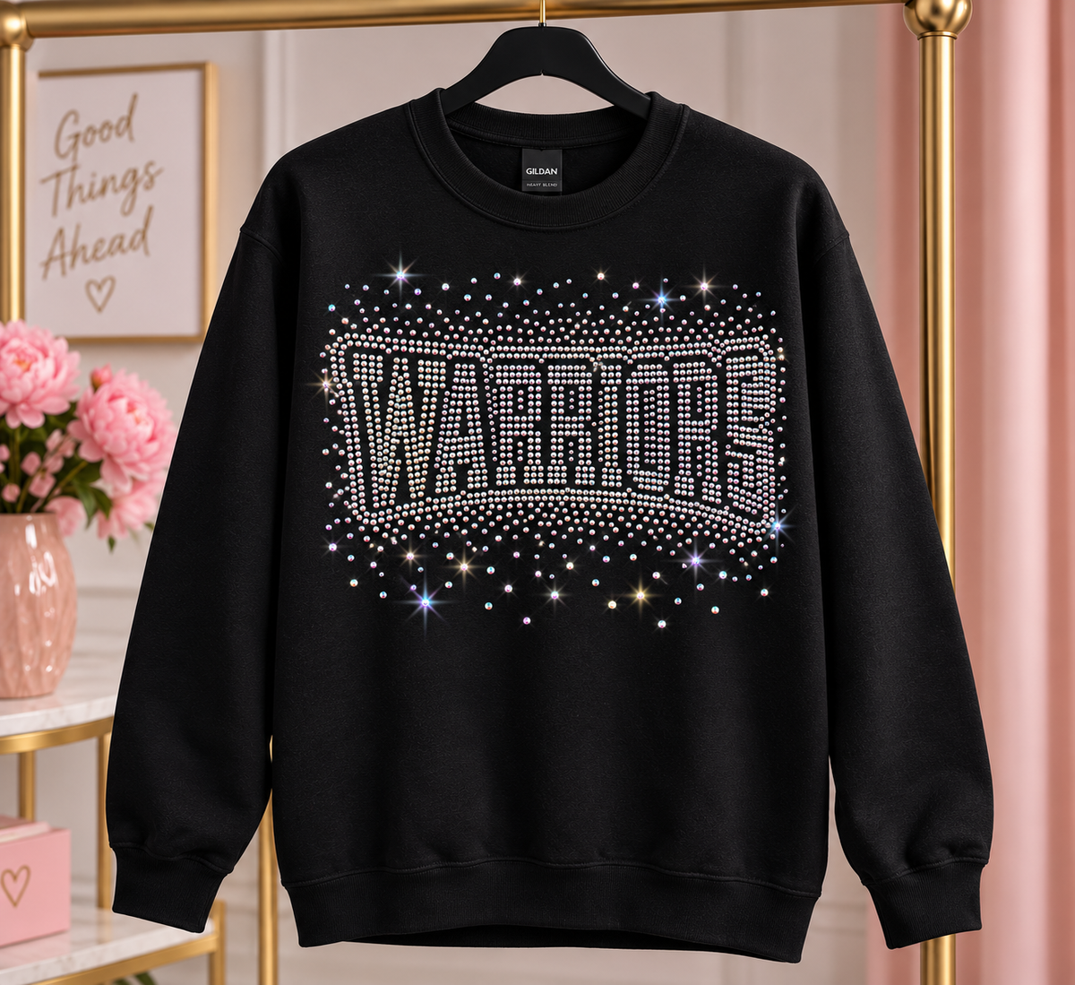 Rhinestone crewneck